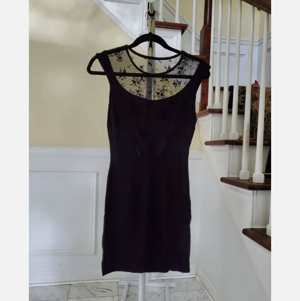 Forever 21 Black Bodycon Dress Backless